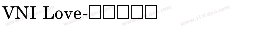 VNI Love字体转换